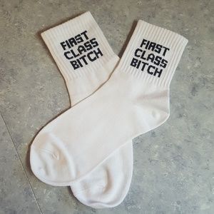 First Class Bitch Ankle Socks